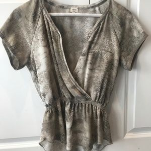 Snakeskin Wilfred Blouse